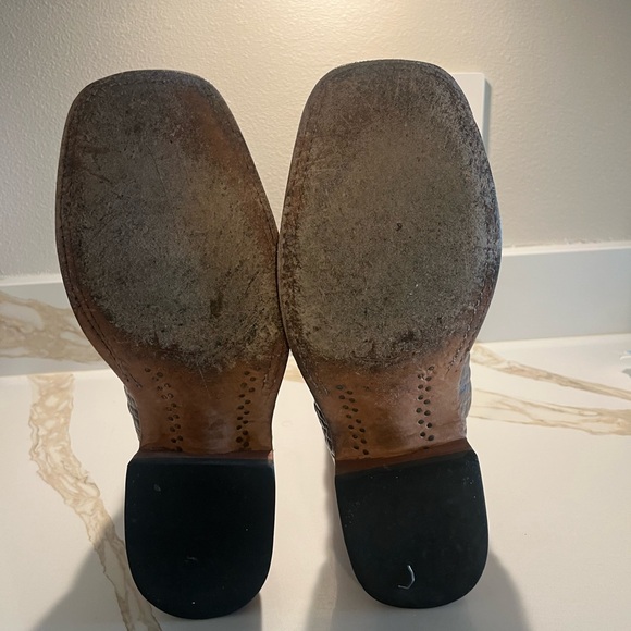 HORSE POWER BY ANDERSON BEAN MEN'S CROCODILE PRINT BOOTS SIZE 8.5 - Picture 4 of 7